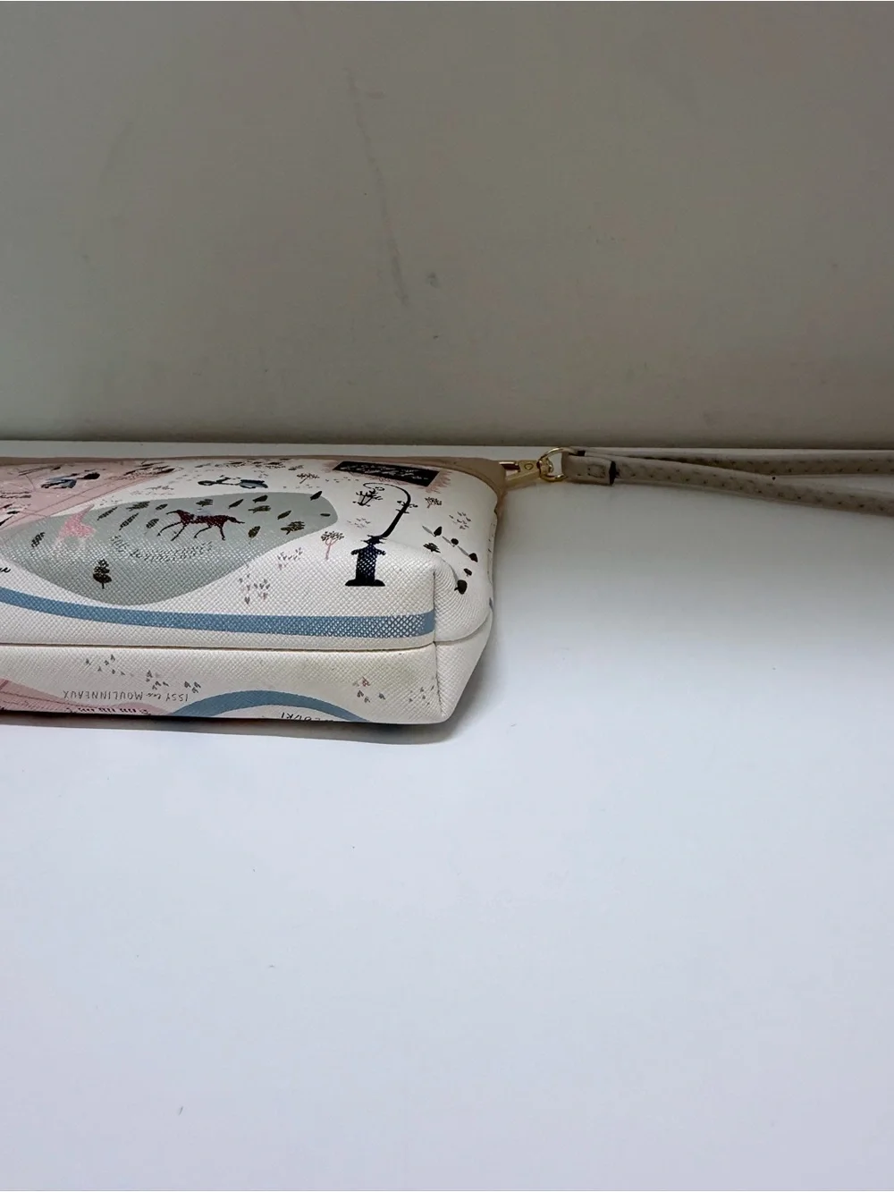 Spartina 449 City of Lights Paris Scout Wristlet Map Print  Clutch collectible